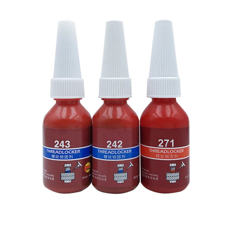 243 Screw Fastening Adhesive High Strength 271 Anti-loosening Glue Metal Thread Sealing Agent 242 Anaerobic Glue 10ml