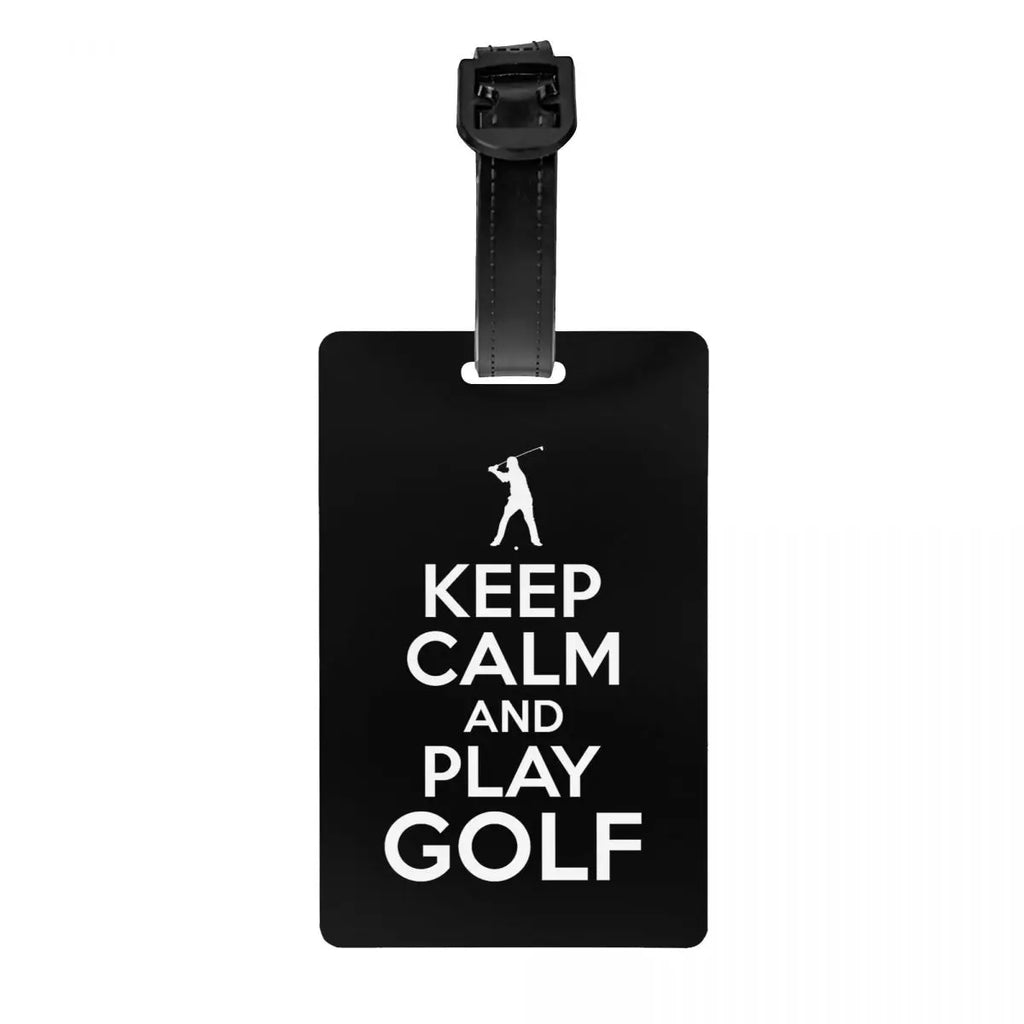 Custom Golf And Beer Luggage Tag Privacy Protection Baggage Tags Travel Bag Labels Suitcase
