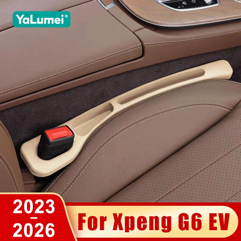 For Xpeng G6 EV 2023 2024 2025 2026 G01 PHEV 2PCS Universal Car Seat Leak Proof Strips Gap Cover Side Seam Filler Storage