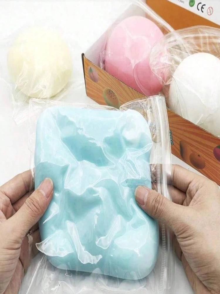 1PC 10cm Super Large Fluid Cheese Ball Stress Relief Giant Slow Rebound Squeeze Toy for Anxiety Relief And Stress Management
