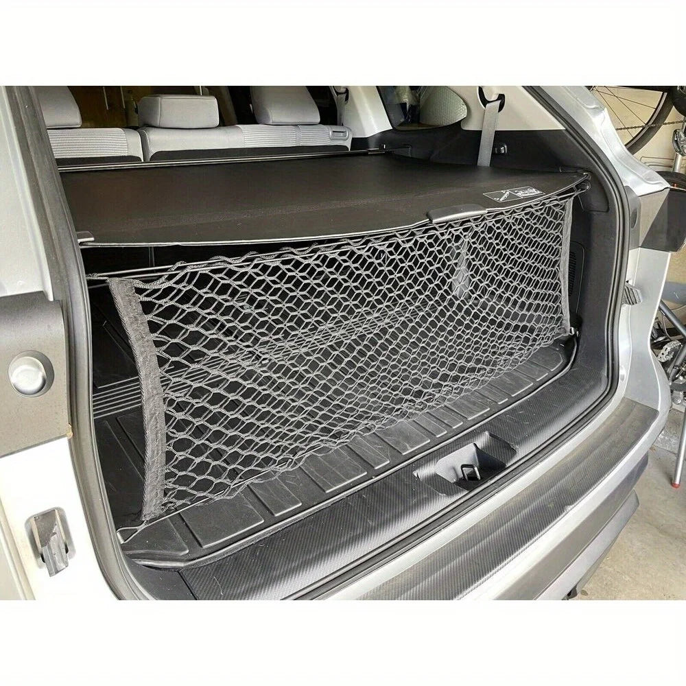 1PC Cargo Net with Fixing Hooks Adjustable Elastic Net for The Trunks of SUVs Cars and Trucks Car Trunk Interior Accessories