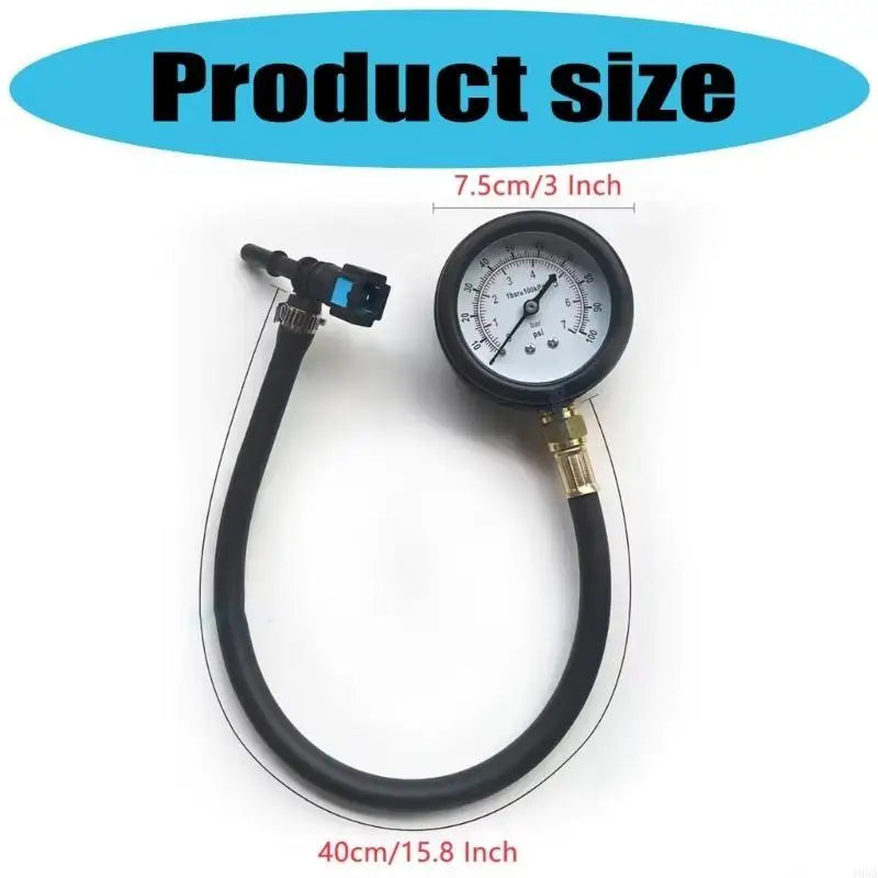 Fuel Pump Pressure Gauge Measurement Set Suitable for Car and Motorcycles Featuring Clear Display and Wide Compatibility