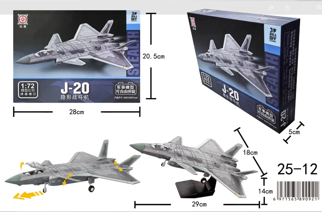 New Military Series Building Blocks Creative Multi-Purpose Fighter SU-25 F18 J35 ABS Aircraft F14 Model Toys For Boy Xmas Gift