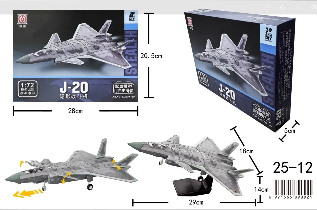 New Military Series Building Blocks Creative Multi-Purpose Fighter SU-25 F18 J35 ABS Aircraft F14 Model Toys For Boy Xmas Gift
