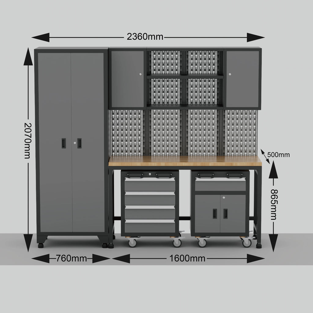 Workshop Tool Storage Metal Garage Trolley Heavy Duty Lockable Tools Storage Garage Cabinets