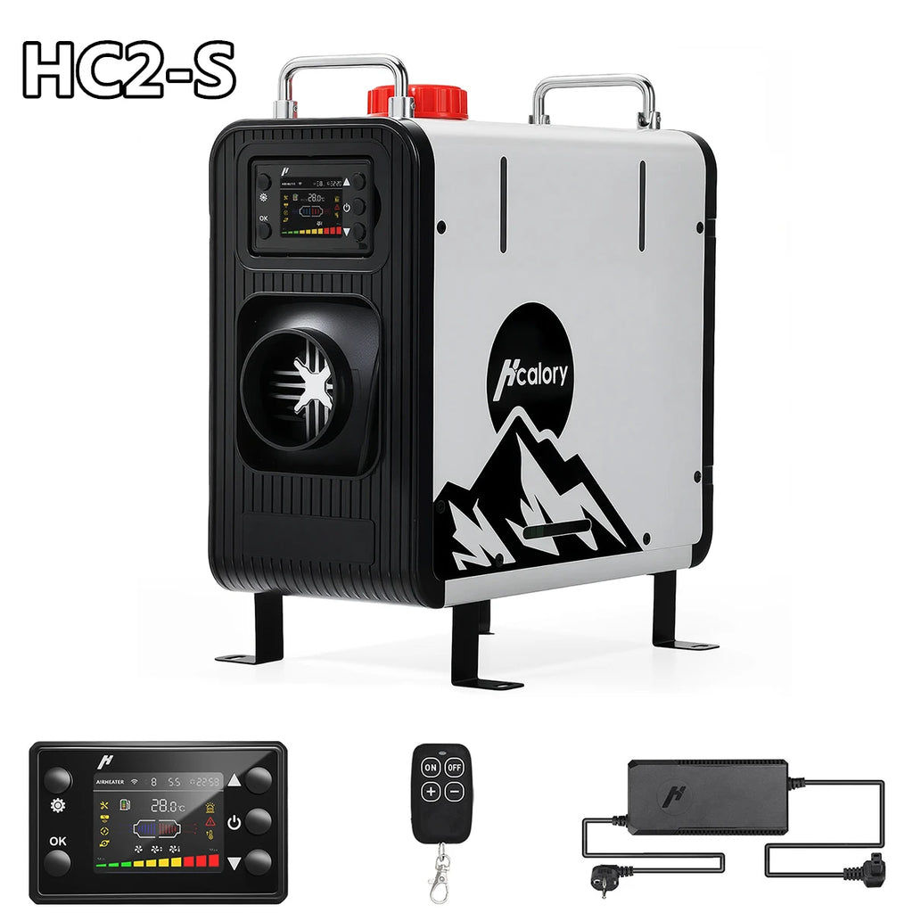 Hcalory 8KW Bluetooth Diesel Heater HC2-H All-in-One Portable Parking Heater with App Control for RV, Truck, Boat & Van Life