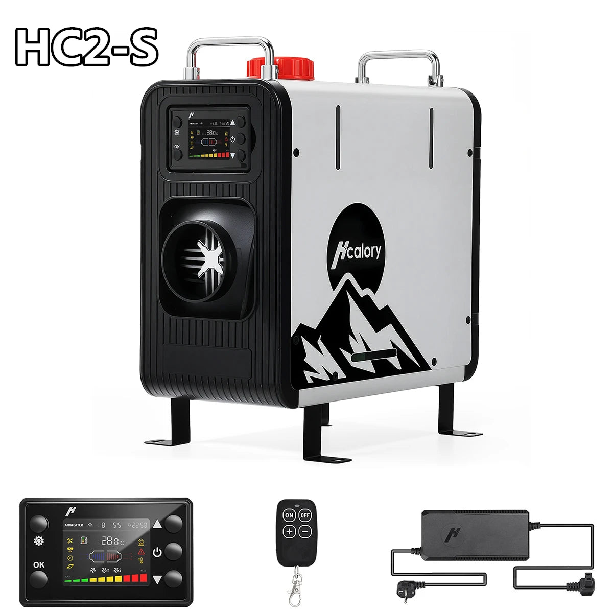 Hcalory 8KW Bluetooth Diesel Heater HC2-H All-in-One Portable Parking Heater with App Control for RV, Truck, Boat & Van Life