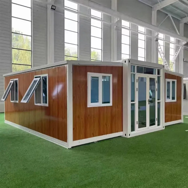 Customized 20/30/40FT Prefabricated House Mobile Steel Expandable Container Home with 3 Bedrooms Ready To Live in Tiny House