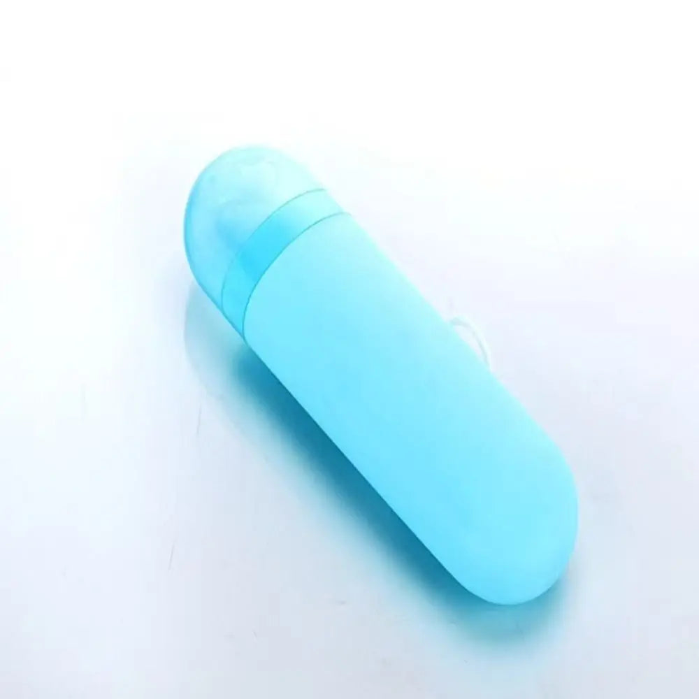 Dopamine Portable Toothbrush Case with Lid Dustproof Travel Toothbrush Case Large Capacity Hangable Toothbrush Storage Box