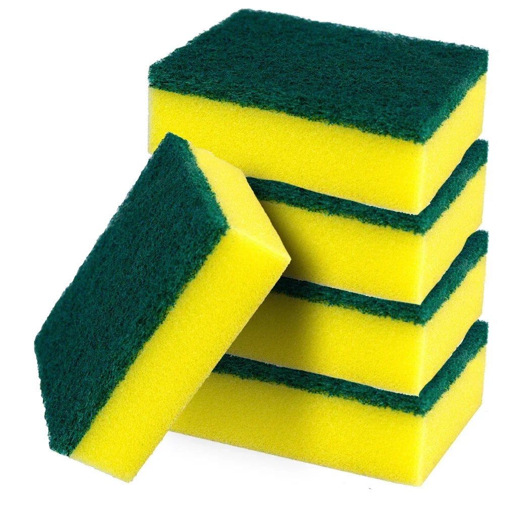 32pcs Dishwashing Sponge Kitchen Nano Emery Magic Clean Rub Pot Rust Focal Stains Sponge Removing Kit Cleaning Brush Sponges