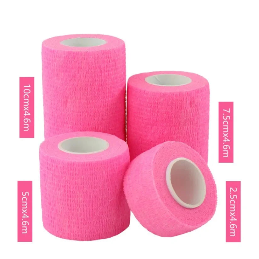 1Pc Waterproof Medical Therapy Self Adhesive Bandage Muscle Tape Finger Joints Wrap First Aid Kit Pet Elastic Bandage 2.5-10cm