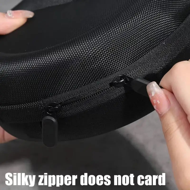 【C】1PC High-capacity Headset Headphone Case Travel Earphones Shockproof Storage Box EVA Headphone Universal Protective Bag
