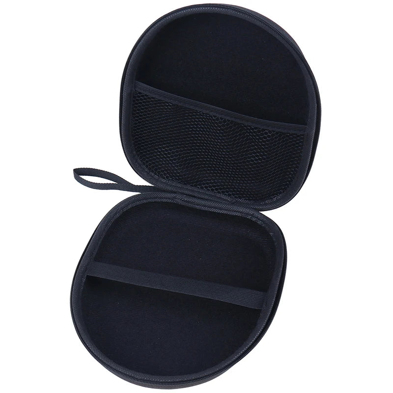 【C】Black Hard Shell Carry Headphone Headset Earphone Case Bag Collector Pouch Box