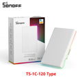 SONOFF T5 Wifi Smart Light Switch Full Touch Wall Swtiches Backlight Remote Control Work with Alexa Google Home 1/2/3/4 Gang