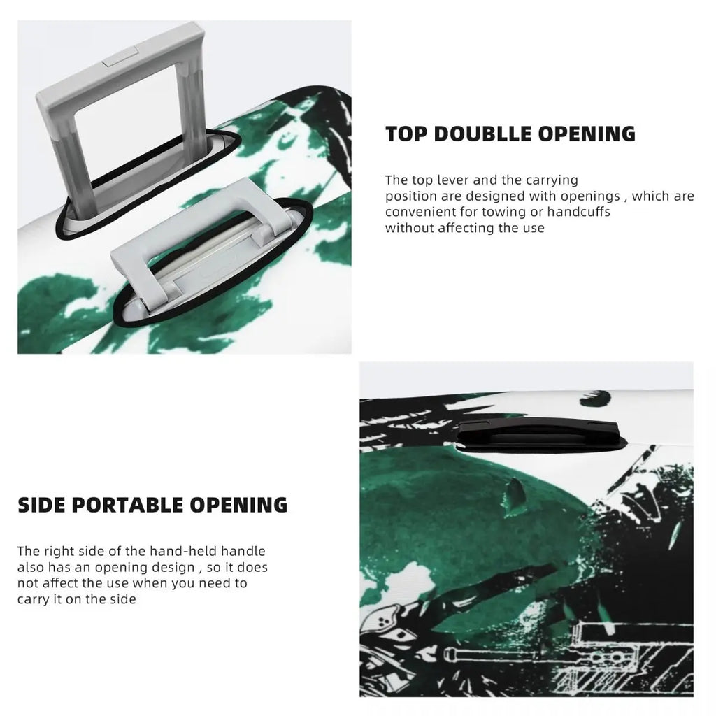 Sephiroth Final Fantasy VII Suitcase Cover cloud cool man game wing half Cruise Trip Protector Flight Practical Luggage Supplies