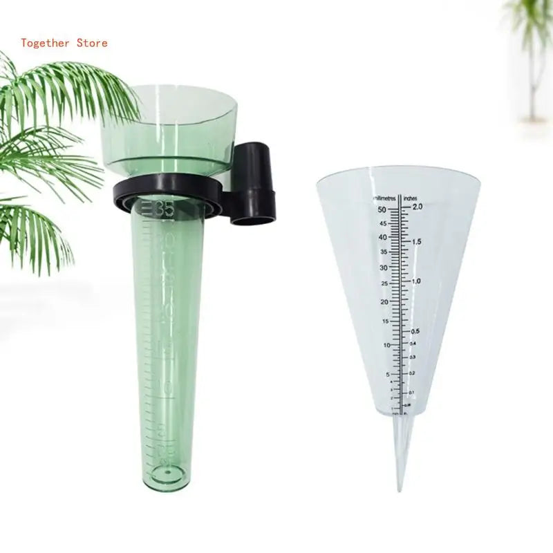 Outdoor Cone-shaped Rain Gauge Practical and Accurate Yard Rainfall Gauge 6XDD