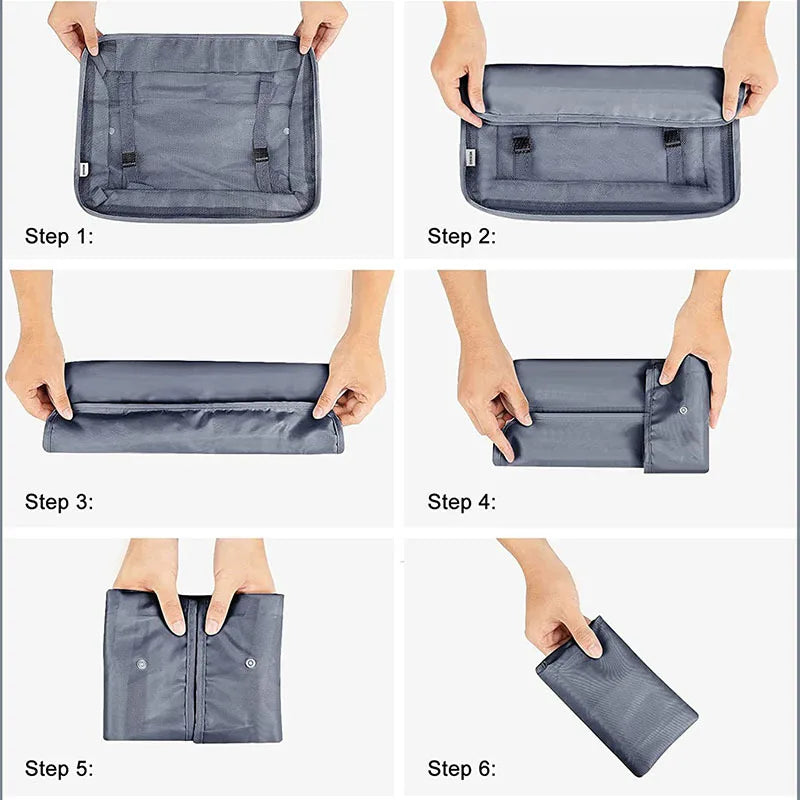 9Pcs/set High Quality Luggage Storage Bags For Packing Cube Clothes Underwear Cosmetic Bag Travel Suitcase Organizer Bag Pouch
