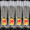 100/1pcs Drinking Straw Cleaning Brush Kit Stainless Steel Long Handle Cleaner Brushes for Baby Cup Bottles Straws Clean Tools