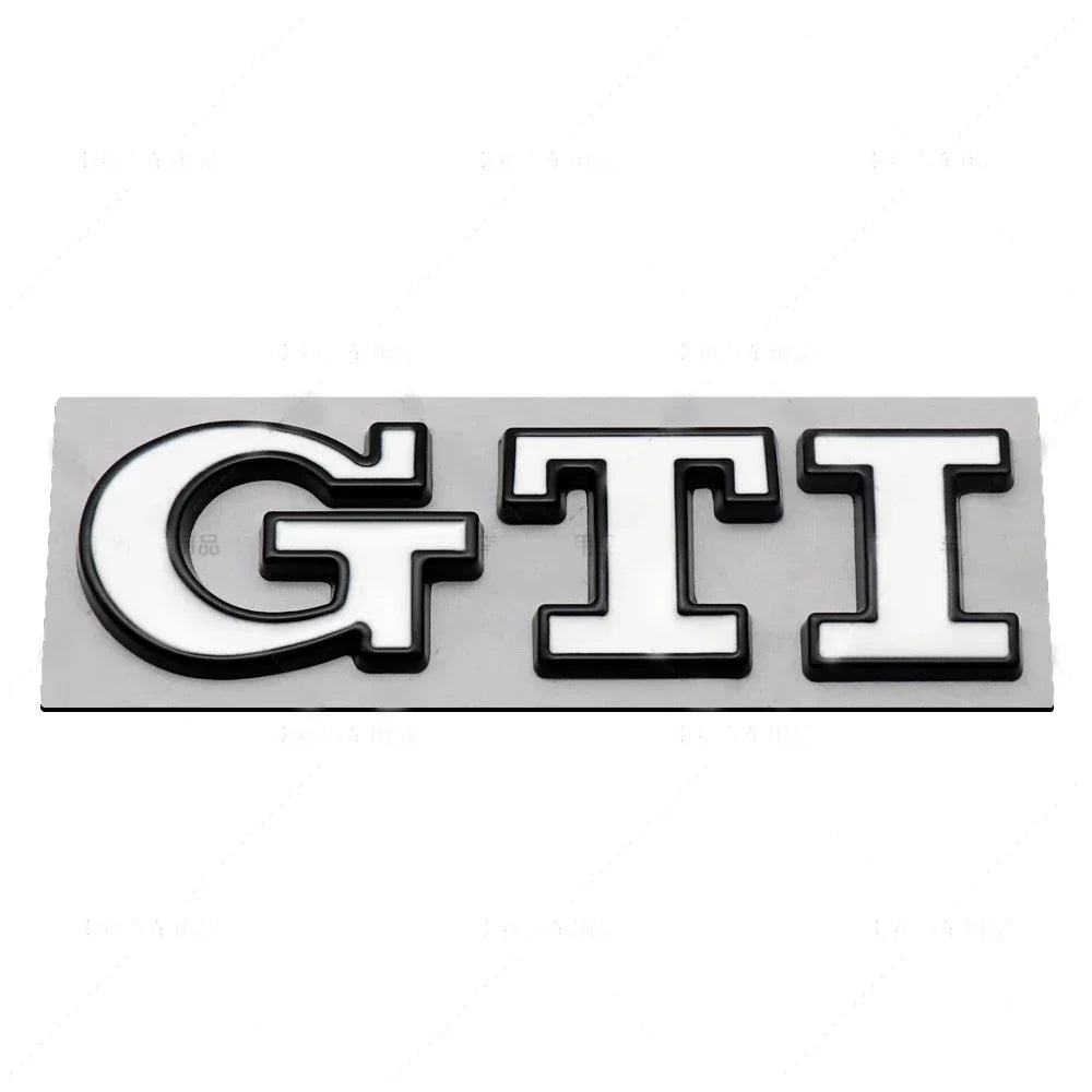 Metal Car GTI Logo Rear Trunk Emblem Stickers Decals for Volkswagen Golf 4 5 6 7 8 Passat Jetta Polo Touareg GTD GLI Touran