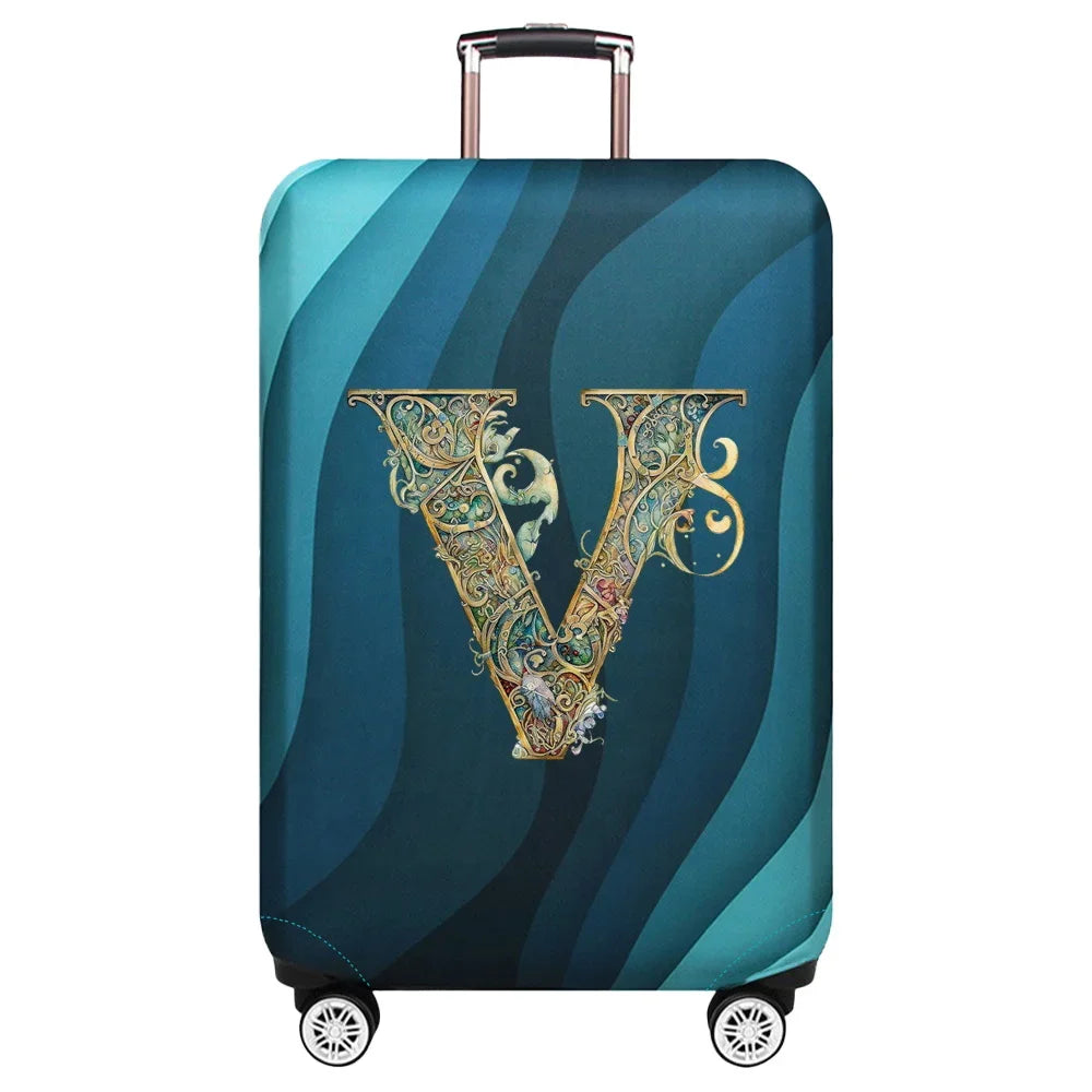 Luggage Covers 18-32inch Protector Travel Luggage Suitcase Protective Cover Stretch Dust Covers Print Graphic Letter Series