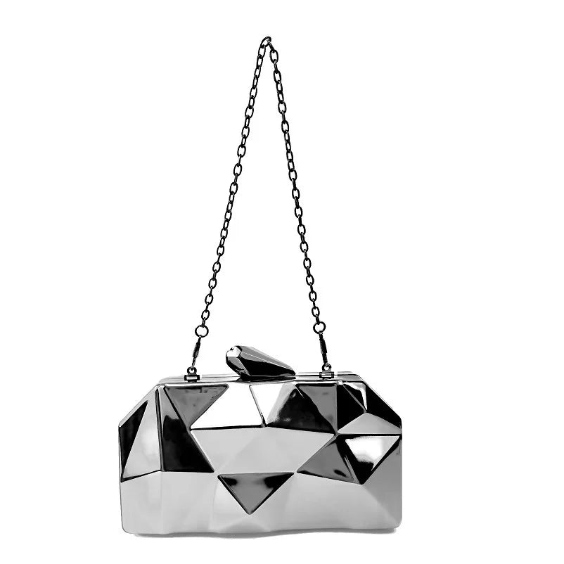 Luxury Acrylic Glossy Box Mini Clutch Bag Banquet Wedding Party Shoulder Crossbody Dinner Bag designer clutch bags high quality