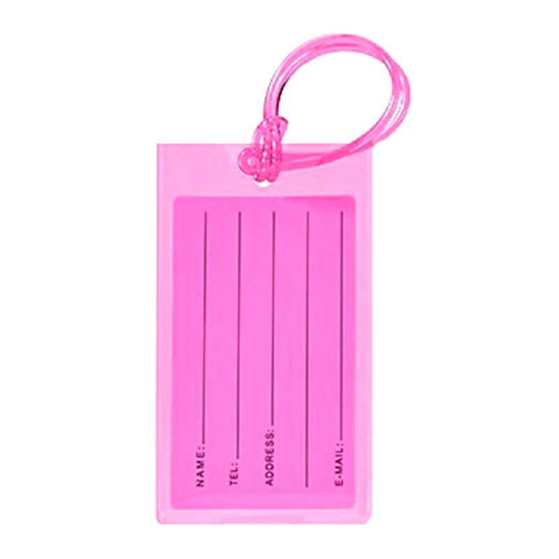 Soft PVC Travel Luggage Tag Airplane Color Silicone Wholesale Suitcase Label Accessories Bag Name Tag Card Sleeve