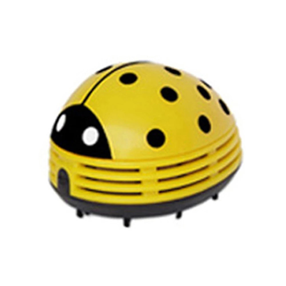Mini Vacuum Table Vacuum Cleaner Ladybug Dust Cleaner Desktop Coffee Dust Collector for Home Office Desktop Cleaning