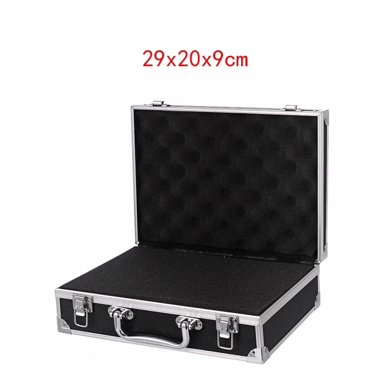 ToolBox Portable Aluminum Safety Equipment Toolbox Instrument Case Storage Box Suitcase Impact Resistant Case with Sponge