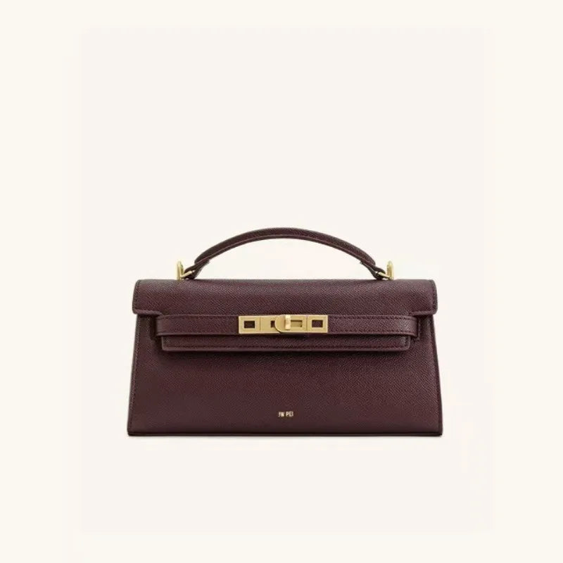 JW PEI Premium Leather Shoulder Bag,Lightweight versatile women's handbag,Spring&Autumn Fashion Crossbody bag