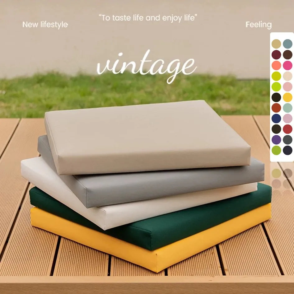 Custom Outdoor Waterproof Bench Cushion Wooden Chair Cushion High Density Sofa Cushion Balcony Garden Chair Cushions Swing Decor