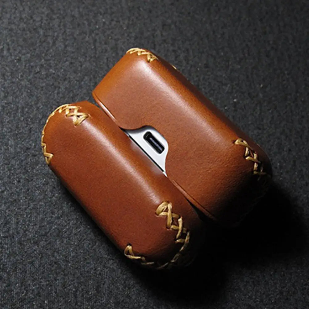 Leather Case Cover For Technics EAH - AZ100 Protective Cover Anti-drop Anti-scratch And Dust-proof Bluetooth Earphone Case