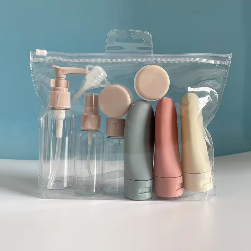 Travel Refillable Bottle Set | Shampoo and Shower Gel Empty Containers,Portable Skin Care Product Hand Cream Lotion Bottle.