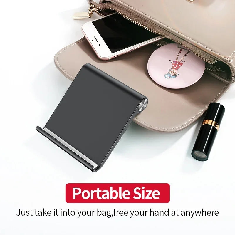 Adjustable Angle Lazy Foldable Desktop Phone Holder Cellphone Stand For iPad Galaxy Tab iPhone Samsung Xiaomi Smartphone Mount