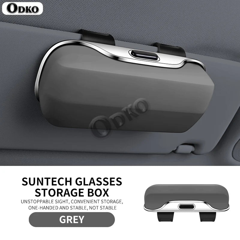 For VW Volkswagen GOLF Jetta Bora Touran POLO Tiguan Lavida T-ROC Car Visor Sunglasses Glasses Case OEM Design Eyeglass Case