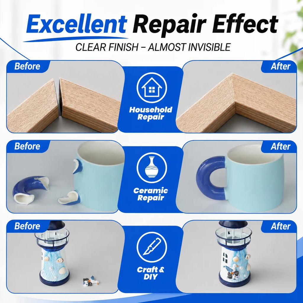 LOOLIFL 414 Instant Adhesive 20g Super Glue Multi Purpose Repair Glue for  Plastic Metal Rubber Wood Ceramic Glass DIY Bonding