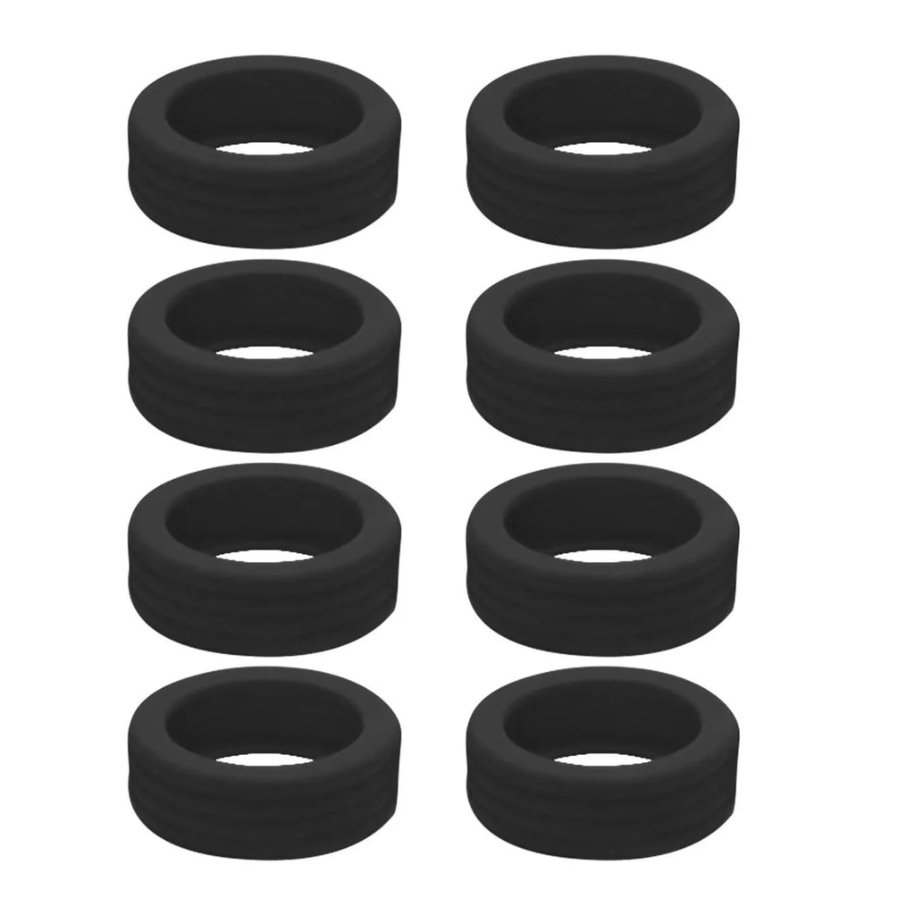 Thickened Silicone Luggage Wheel Covers Anti-Scratch Rubber Rings for Suitcase Wheels Durable Protectors for Universal Rolling