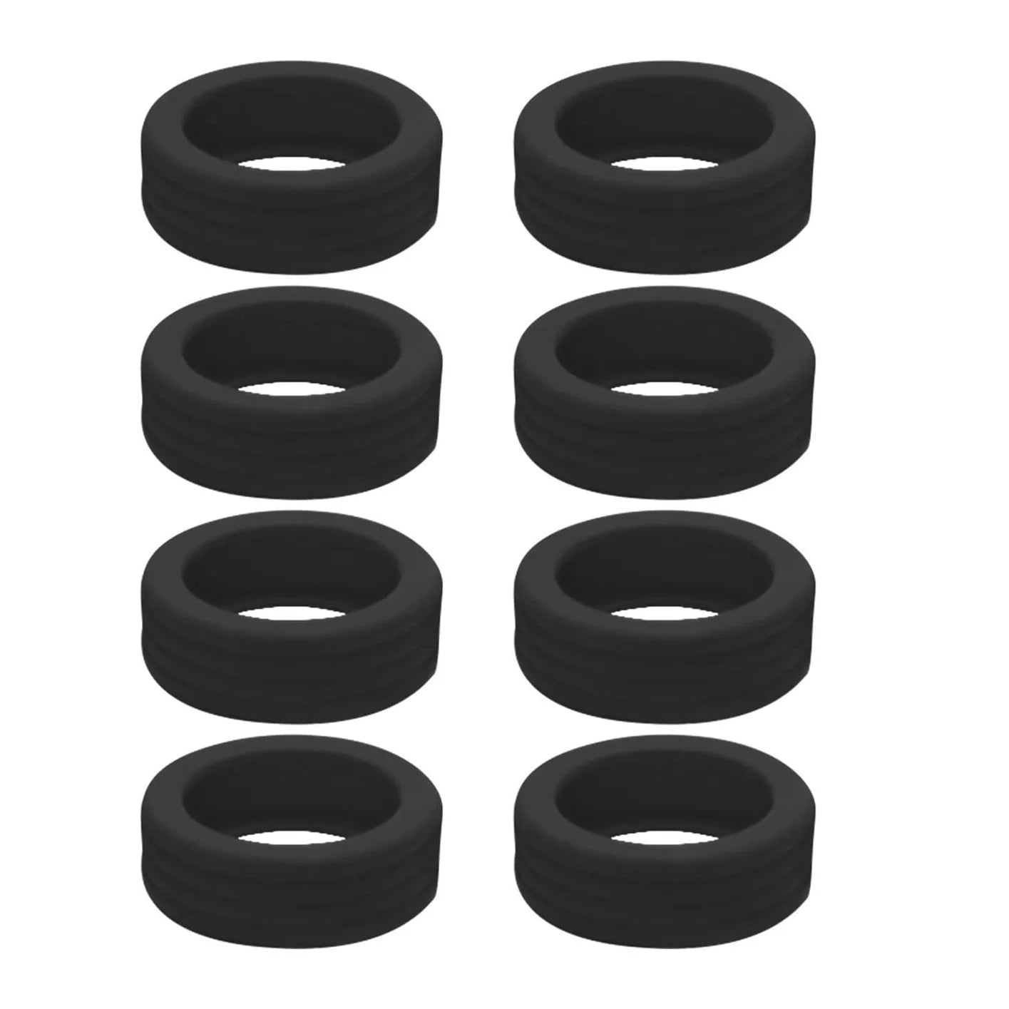 Thickened Silicone Luggage Wheel Covers Anti-Scratch Rubber Rings for Suitcase Wheels Durable Protectors for Universal Rolling
