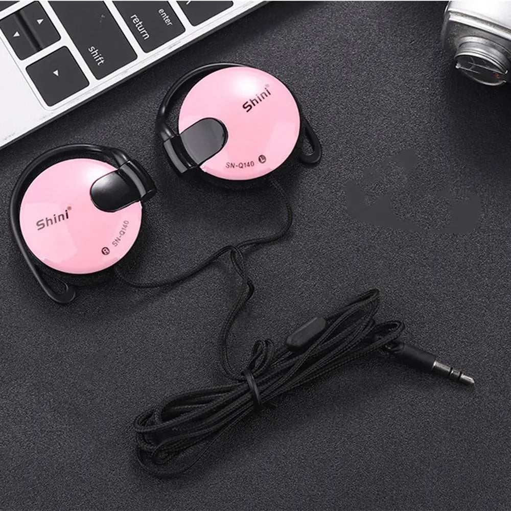Bass Stereo Sport Wired Earpiece Ear Hook Headset Earphone Headphone