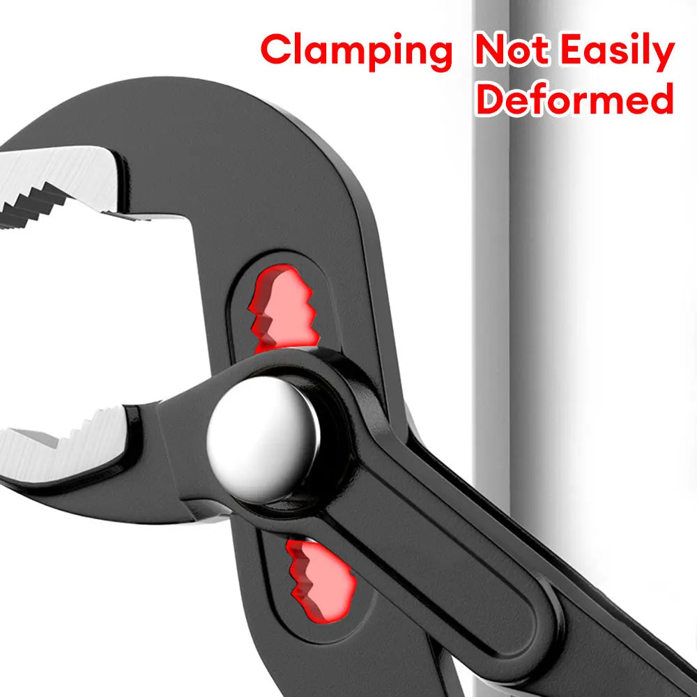Water Pump Pliers Quick-Release Plumbing Pliers Adjustable Water Pipe Clamp Pliers Household Sink Spanner Hand Tools