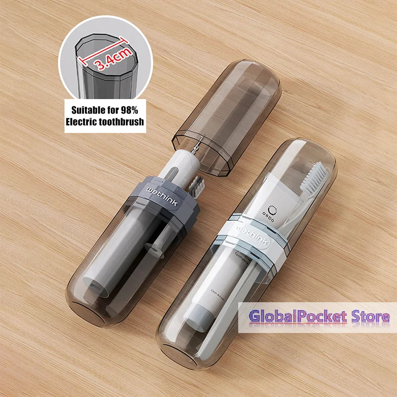 [TG823]Toothbrush Storage Box Portable Mouthwash Cup Toothpaste Storage Box Toiletry Set Travel Supplies Portable Toothbrush Cup