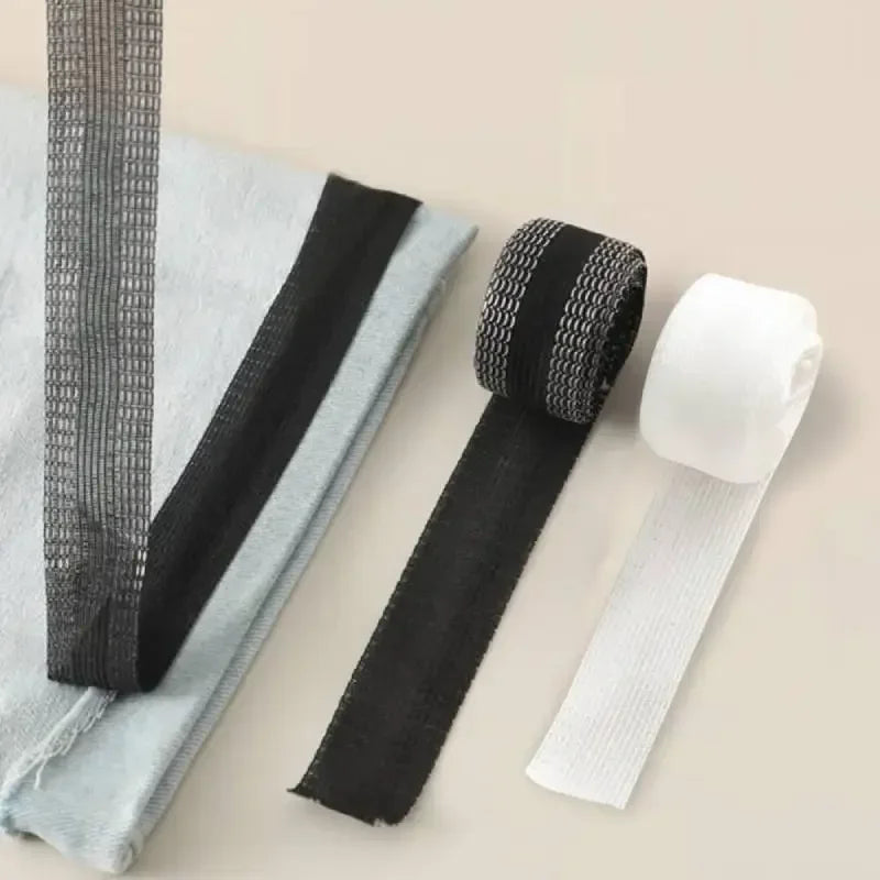 2pcs Hem Tape Hemming Tapes Hem Adhesive Tapes Iron on Pants Shortening Tape Iron Hem Tape for Pants Clothes Jean Trouser Skirt