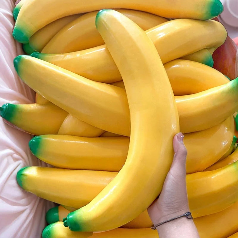 Big Banana Squishy Toy Simulated Banana Squeeze Toy Soft Squishy Stress Relief Fidget Toy Slow Rising Desk Decor Adults Gifts