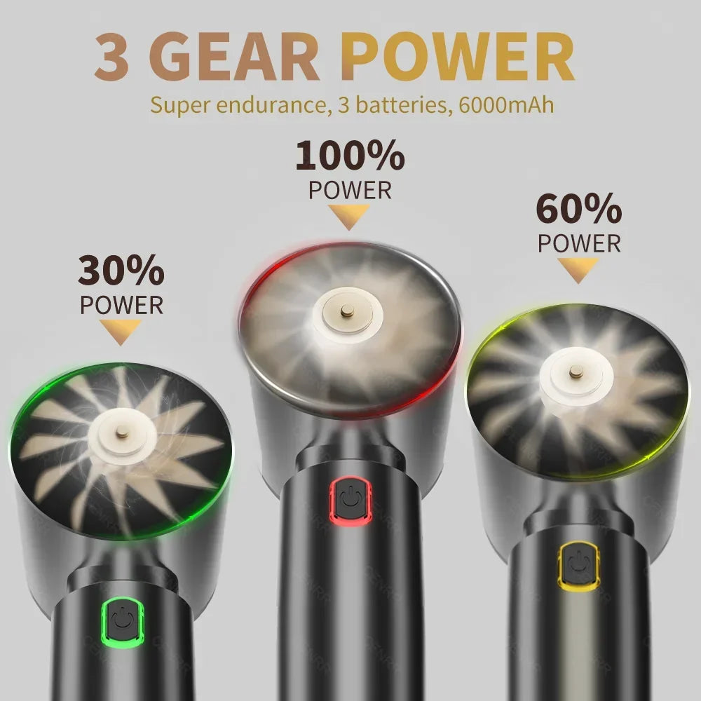 CENRR Mini Car Vacuum Cleaner 360000PA Cordless Powerful Wireless Car Cleaner HandHeld Portable Vacuum Cleaner Home Appliance
