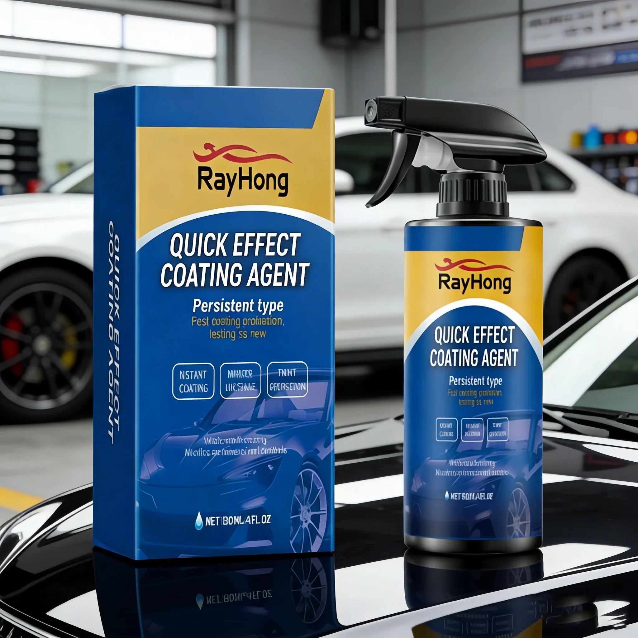 120ml Car Coating Spray Quick Effect Coating Agent Coat Car Wax Car Scratch Wax Coating Spray Oil Film Emulsion Glass Cleaner