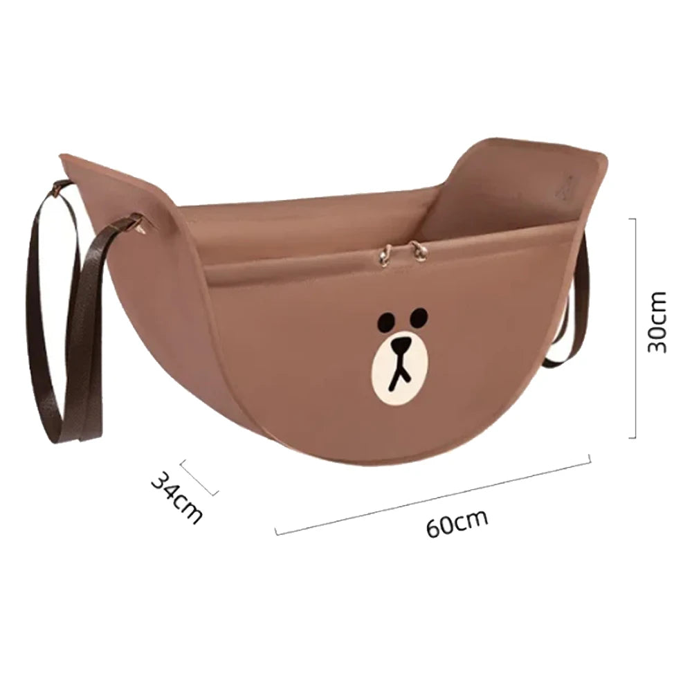Car Seat Back Storage Bag Anime Cartoon Portable High Capacity Car Hanging Sundries Net Pocket Pouch Gifts Car Storage Organizer