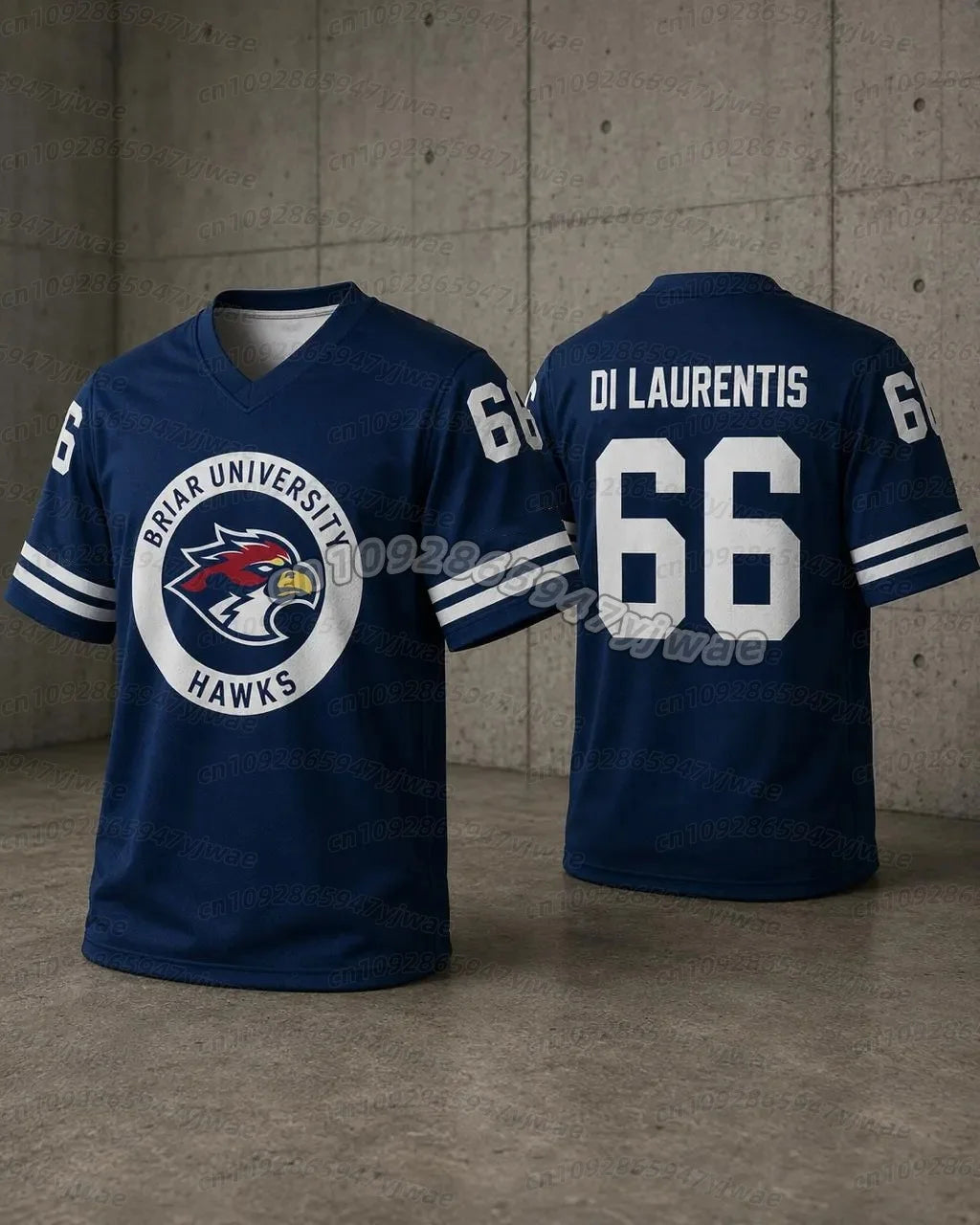 26 men women t-shirt Off Campus Briar University Hockey Jersey Graham 44 22 DI LAURENTIS 66 Tucker46 long sleeve men T-shirt