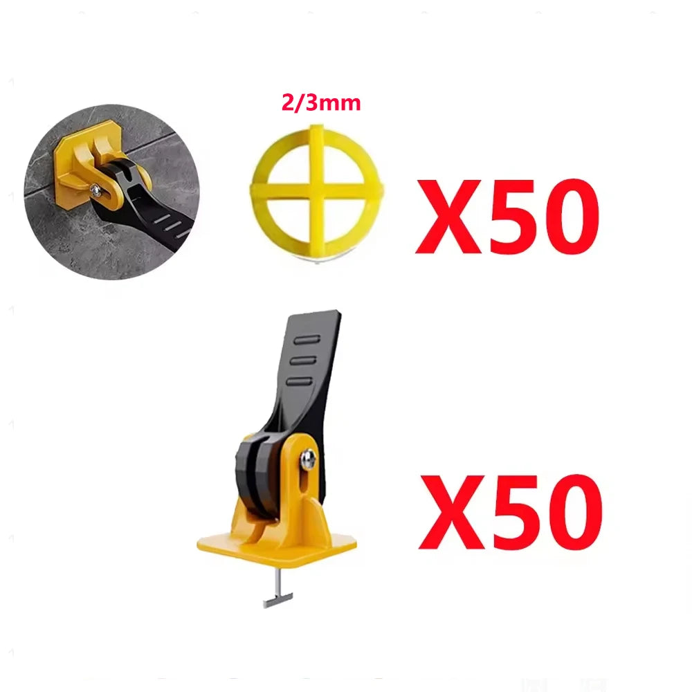 5-450pcs Floor Tile Leveling System Clips Construction Tools Tile Leveler Adjuster Locator Spacers Set for Porcelain Tile Wall
