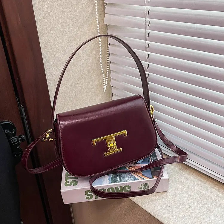 Elegant Leather Classic Designer Paris Diaper Bags Women'S Stylish Casual Shoulder Bag Large Capacity Trendy