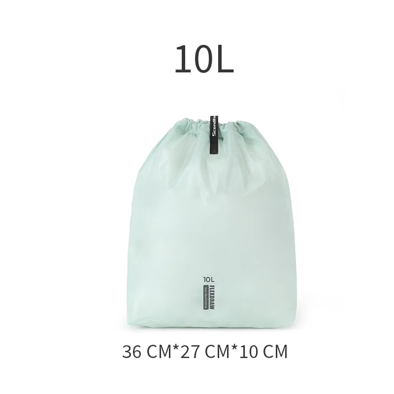 Travel Drawstring Storage Bags Waterproof Lightweight Clothes Packing Cubes Organizer Multi-Size for Socks Shoes Luggage