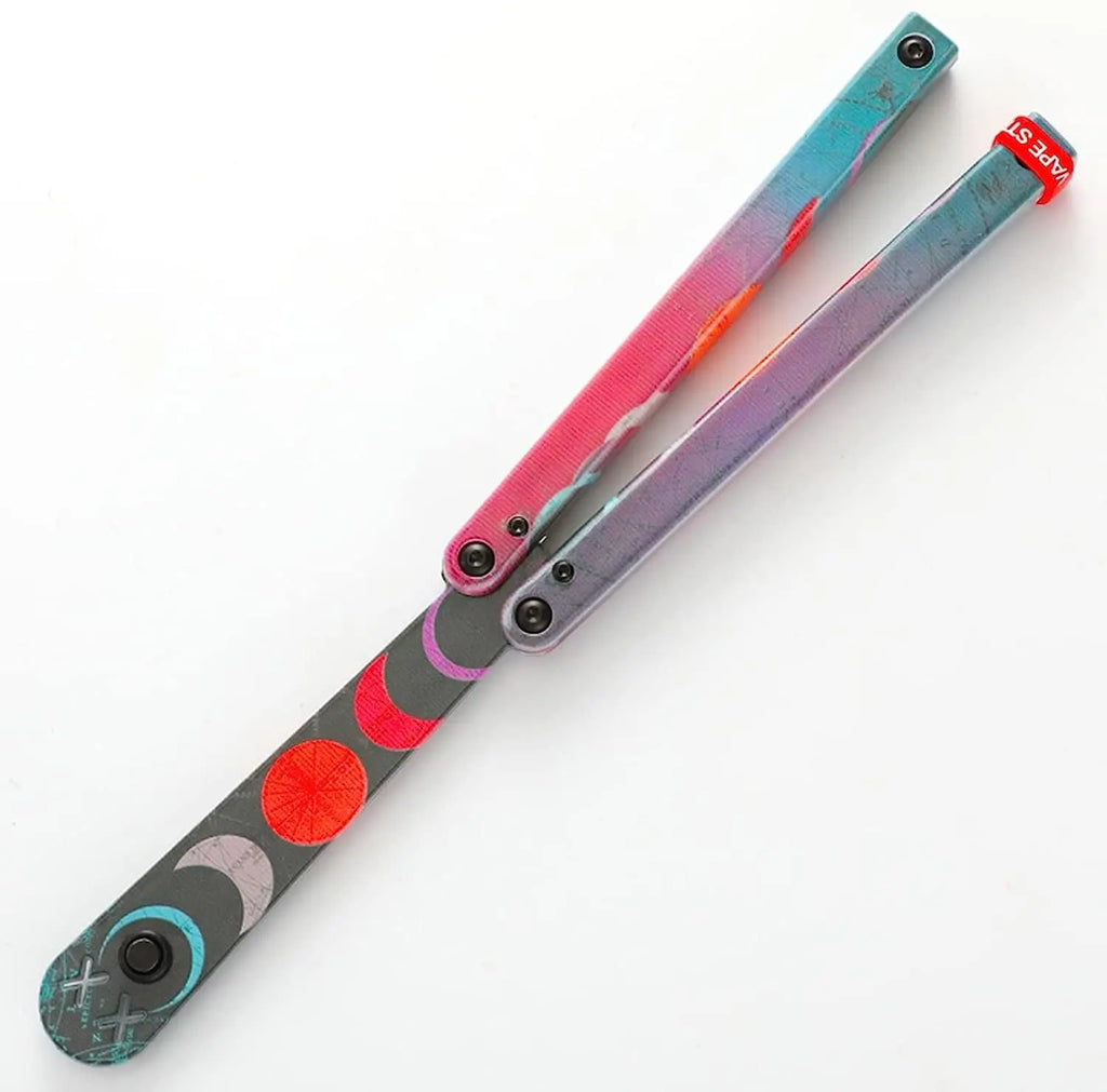 Practice Balisong Training Folding Flail Knife Outdoor Trainer Tanto Pocket No Sharp EDC Tools Fidget Knife Toy Outdoor Tools